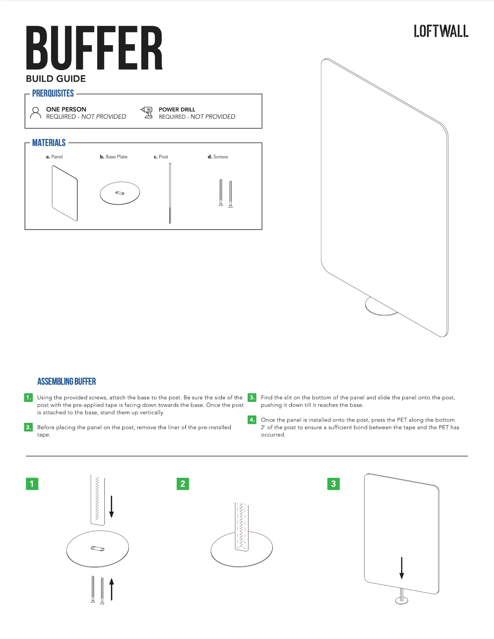 Buffer Assembly Instructions