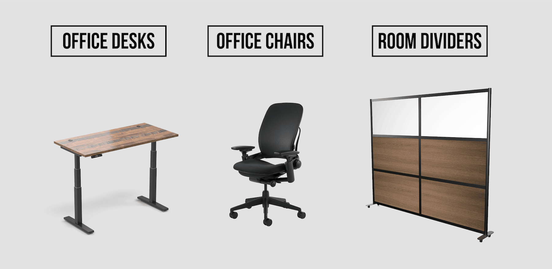 Types of Contract Furniture: Office Desks, Office Chairs, and Room Dividers