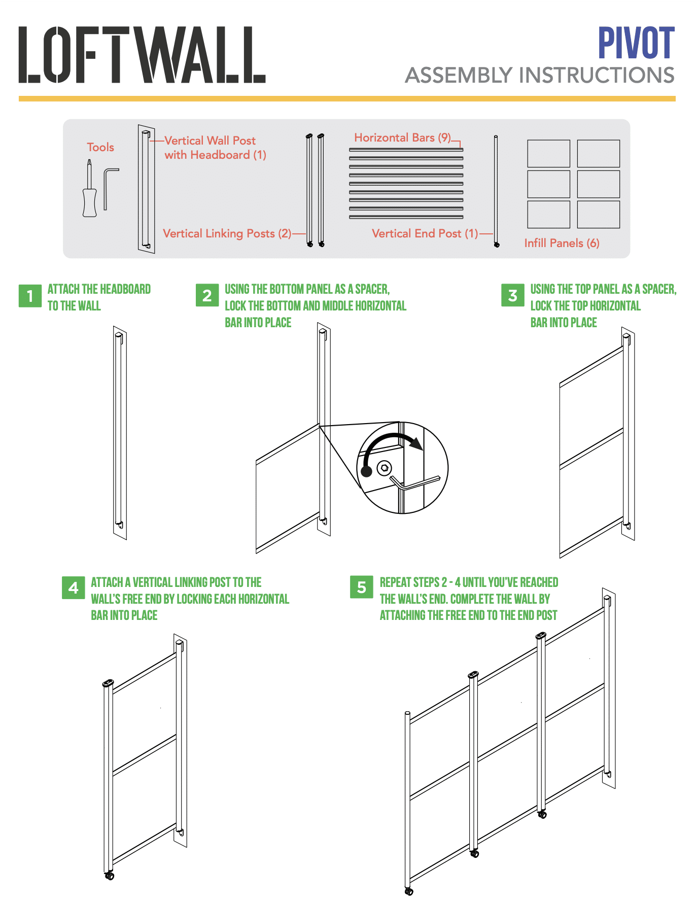 Pivot Assembly Instructions